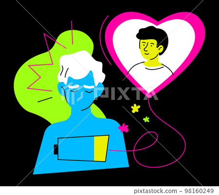 Sensual fulfillment and support - colorful flat design style illustration Sensual fulfillment and support - colorful flat design style illustration 98160249