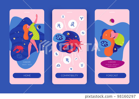 Cancer Mobile App Screens Cancer Mobile App Screens 98160297