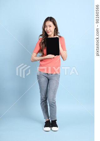 Casual Asian Woman Casual Asian Woman 98160566