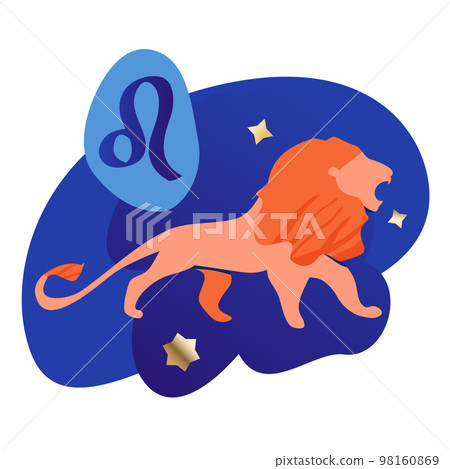 Leo Zodiac Icon 02 98160869