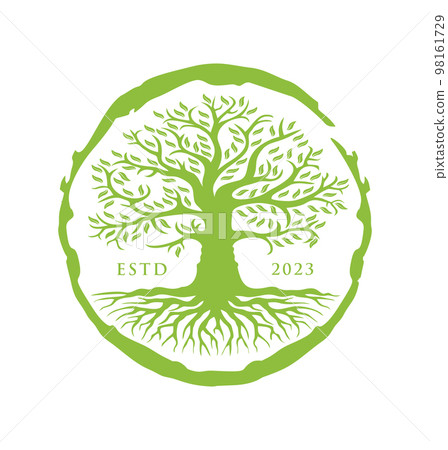 Vibrant Tree Logo Vector Sign 98161729