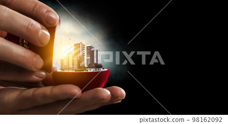 Real estate and construction industry concept Real estate and construction industry concept 98162092
