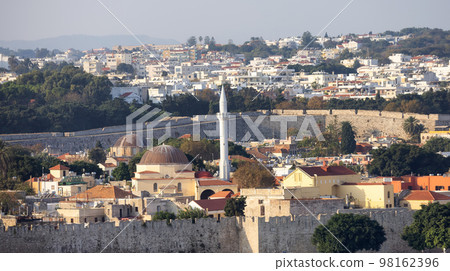 City on the Mediterranean Sea, Rhodes, Greece 98162396