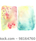 Watercolor background. Red and yellow 98164760