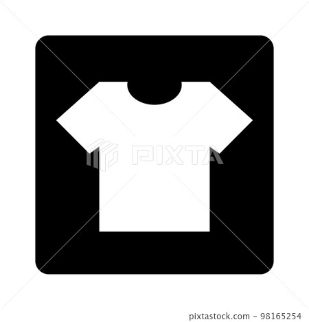 T 卹框圖標。服裝。向量。 98165254