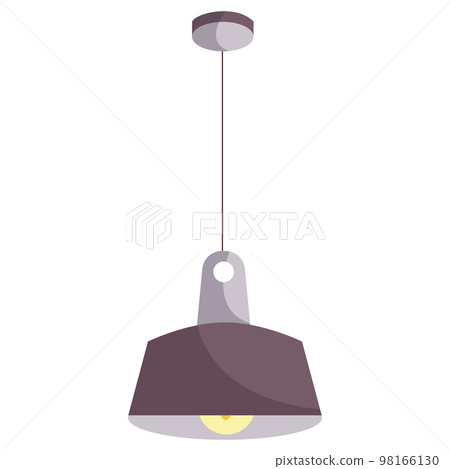 Isolated colored lamp icon image Vector Isolated colored lamp icon image Vector 98166130