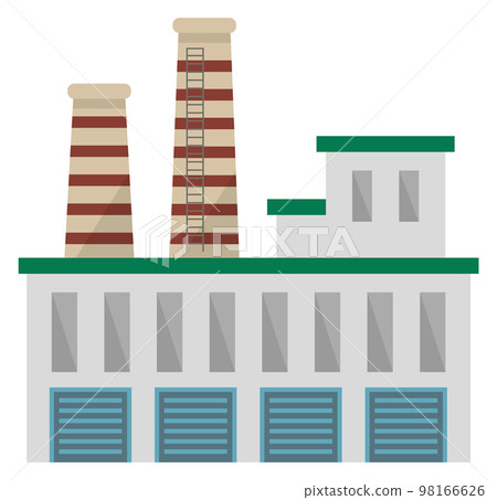 Factory icon. Energy manufacture. Power industry building Factory icon. Energy manufacture. Power industry building 98166626