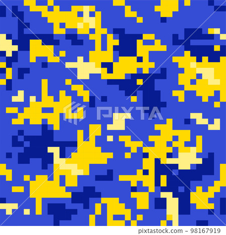 Yellow blue camouflage Yellow blue camouflage 98167919