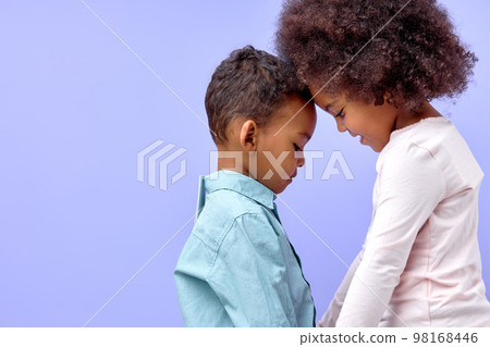 portrait of lovely kind cheerful friends or relatives friendship, best buddy isolated portrait of lovely kind cheerful friends or relatives friendship, best buddy isolated 98168446