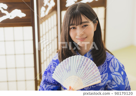 Arimatsu shibori yukata Japanese-style room 98170120