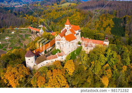 Medieval Pernstejn Castle, Czech Republic Medieval Pernstejn Castle, Czech Republic 98171282