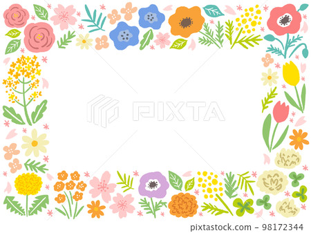 春天的花朵圖框 春天的花朵圖框 98172344