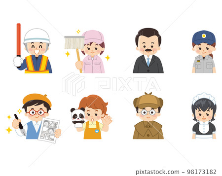 工人、保安員、清潔工、總裁、救援人員、漫畫家、保育員、偵探、女僕 98173182