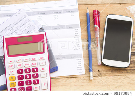 statement, withdraw, calcutor for check expensive business 98173994