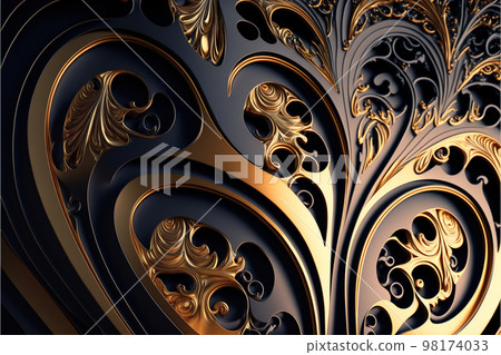 abstract pattern design coat of arms glossy wallpaper 98174033