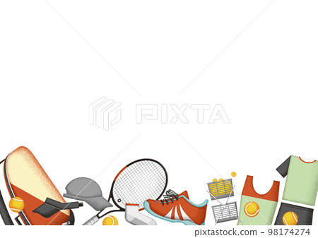 網球運動運動背景框架圖 網球運動運動背景框架圖 98174274