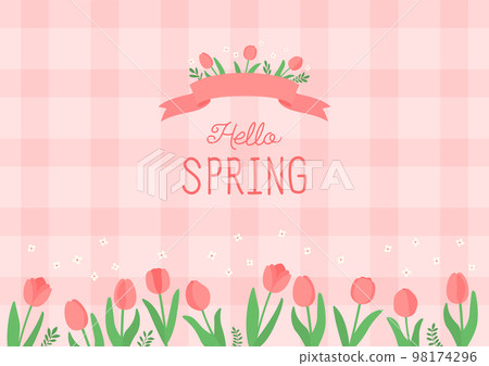 tulip flower background illustration tulip flower background illustration 98174296