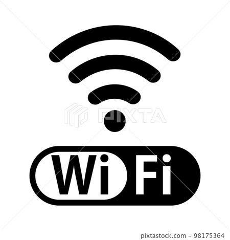 Wi-Fi radio waves network icons and logos 98175364