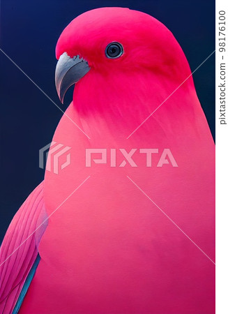 Funny adorable portrait headshot of cute galah bird. Australian flying animal standing facing front. Looking to camera. Watercolor imitation illustration. AI generated vertical artistic poster. Funny adorable portrait headshot of cute galah bird. Australian flying animal standing facing front. Looking to camera. Watercolor imitation illustration. AI generated vertical artistic poster. 98176100