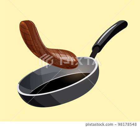 Steak. meat on frying pan Steak. meat on frying pan 98178548