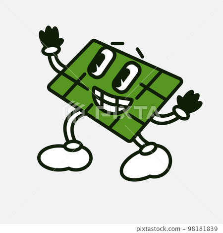 Solar panel vintage style illustration. Ecological electricity power. 98181839