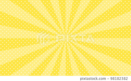 Sunburst and dots background illustration 98182382