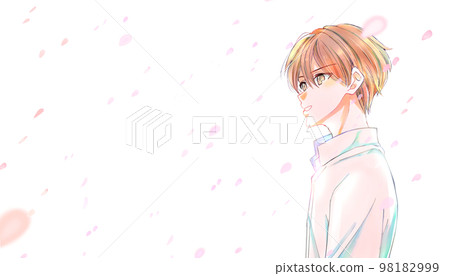 白襯衫男子櫻吹雪 白襯衫男子櫻吹雪 98182999
