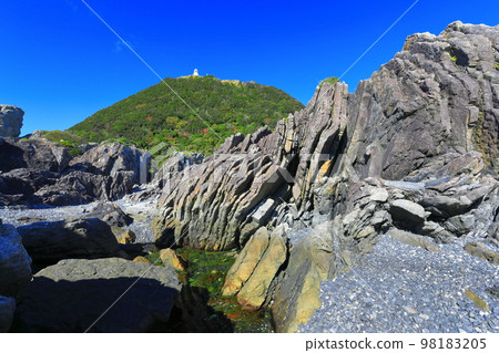 [高知縣]室戶岬和室戶岬燈塔（觀城濱、月見濱） 98183205