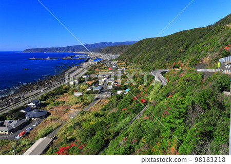 [高知縣]晴朗的室戶天際線 98183218