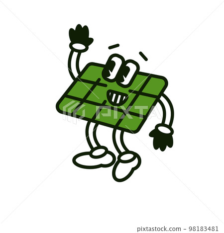 Solar panel vintage style illustration. Ecological electricity power. Solar panel vintage style illustration. Ecological electricity power. 98183481