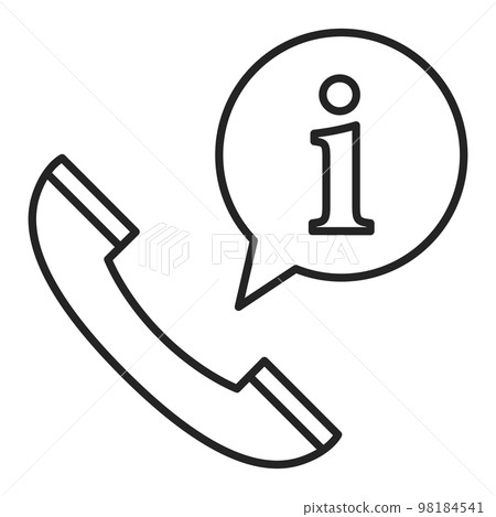 Customer support icon. Make a phone call Customer support icon. Make a phone call 98184541