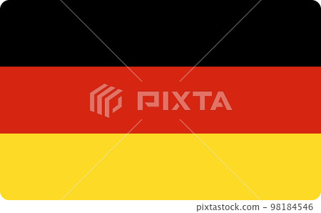 Germany flag. National emblen of European country Germany flag. National emblen of European country 98184546