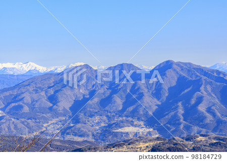 Ikaho Onsen Takane Observatory Winter scenery 98184729