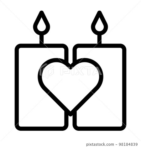 Valentine icon set outline illustration vector and logo Icon new year icon perfect. 98184839