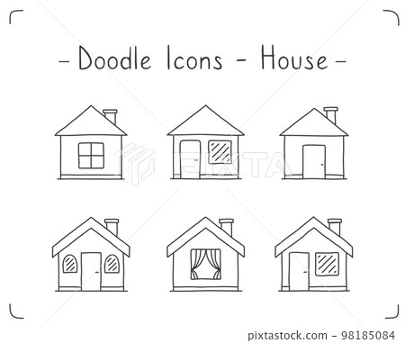 House Doodle Icons 98185084