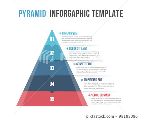 Pyramid Infographics 98185086