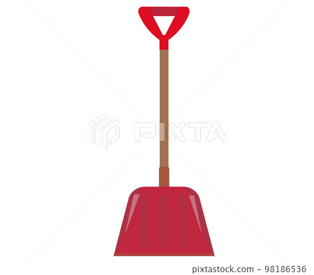 A scoop used for snow removal. winter snow removal. vector illustration 98186536