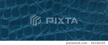Texture of navy blue velvet background from upholstery textile, macro. Abstract denim velour fabric with pattern. Texture of navy blue velvet background from upholstery textile, macro. Abstract denim velour fabric with pattern. 98188105