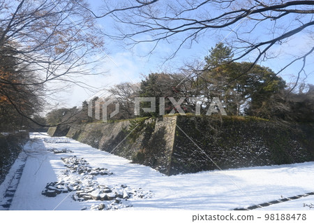 Dry moat and snowfall of Nagoya Castle (near Nagoya Castle Subway Station) 98188478