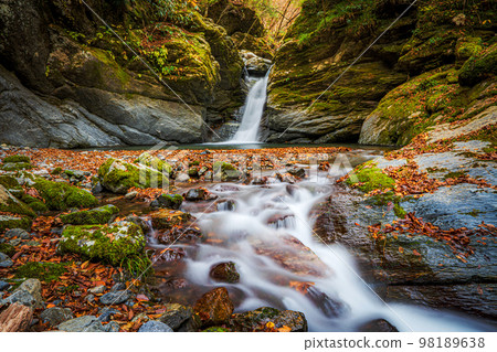 [Tokushima] Waterfall near Okuiya Double Kazura Bridge 98189638