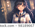 Sci-fi anime heroine image (AI generated) 98189667