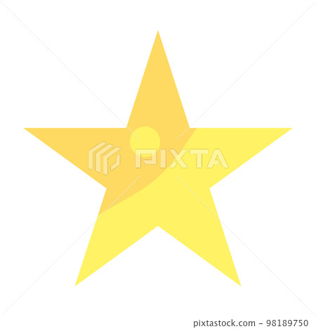 Isolated colored star shape icon Vector Isolated colored star shape icon Vector 98189750