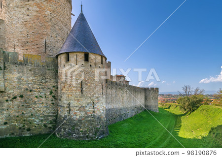 Cite de Carcassonne, France Cite de Carcassonne, France 98190876
