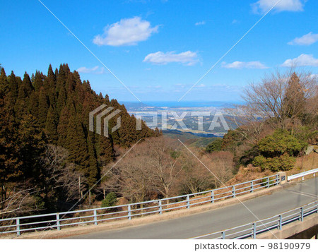 Pollen season brown cedar and scenery of Itoshima Pollen season brown cedar and scenery of Itoshima 98190979
