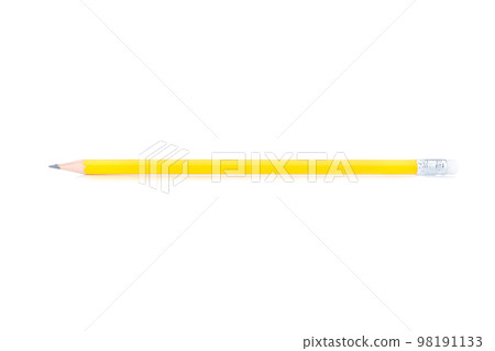 Pencil yellow isolated on white background Pencil yellow isolated on white background 98191133