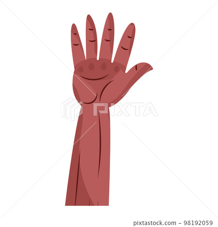 Isolated open hand sketch icon Vector 98192059