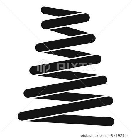 Car spring coil icon. Simple illustration of car spring coil vector icon for web design isolated on white background 98192954