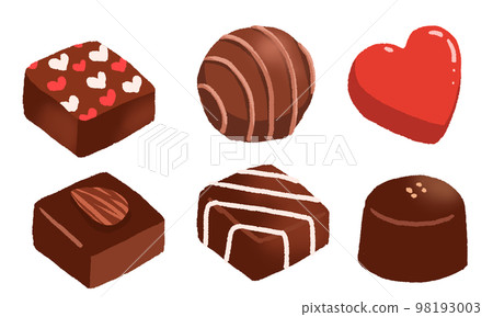 手繪巧克力插畫 手繪巧克力插畫 98193003