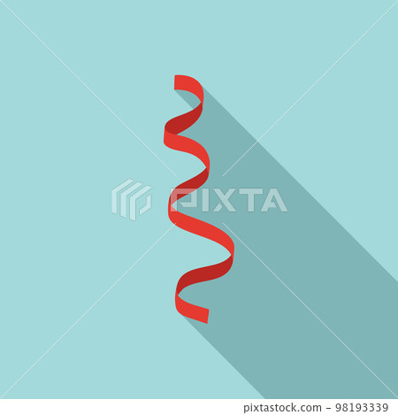 Red serpentine icon. Flat illustration of red serpentine vector icon for web design Red serpentine icon. Flat illustration of red serpentine vector icon for web design 98193339