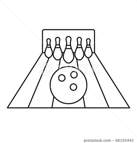 Ready for bowling strike icon. Outline ready for bowling strike vector icon for web design isolated on white background Ready for bowling strike icon. Outline ready for bowling strike vector icon for web design isolated on white background 98193442